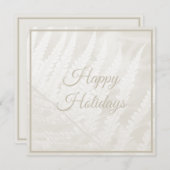 Cloud Dancer Botanic Foliage Christmas シーズンカード (正面/裏面)