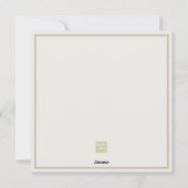 Cloud Dancer Botanic Foliage Christmas シーズンカード (裏面)