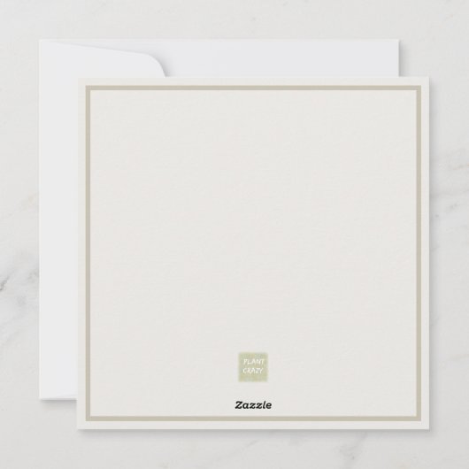 Cloud Dancer Botanic Foliage Christmas シーズンカード (裏面)