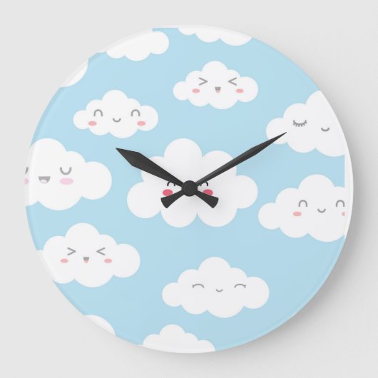 Cloud Dream Wall Clock ラージ壁時計 (正面)
