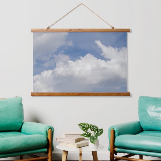 Cloud Dreamer Wood Toppped Wall Tapestry 吊り下げ型タペストリー (リビング)
