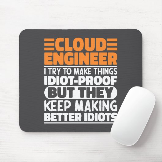 Cloud Engineer I Try To Make Things Funny Sayings マウスパッド (マウス)