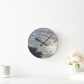 CLOUD FUSION RIPPED ラウンド壁時計 (ホーム)