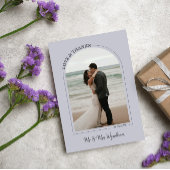 Cloud Gray Archの結婚フォトラブ&感謝してい サンキューカード