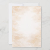 Cloud Heaven Sent Baby Shower Beige Watercolor 招待状 (裏面)