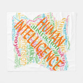 Cloud Human Intelligence フリースブランケット (正面(横))