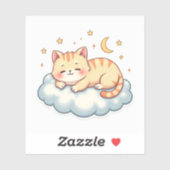 Cloud Nap Kitty – Kawaii Lazy Cat Sticker シール (シート)