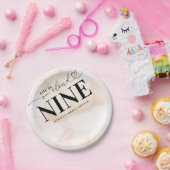 Cloud Nineハートスクリプトブライダルシャワー ペーパープレート (パーティー)