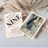 Cloud Nineハートスクリプトブライダルシャワー 招待状