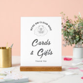 Cloud Nineベビーシャワーカード&ギフトサイン アクリルサイン (ウェディング)