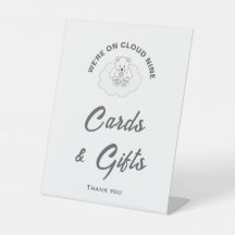 Cloud Nineベビーシャワーカード&ギフトサイン