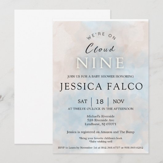 Cloud Nine 招待状 (正面/裏面)