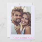 Cloud Nine 現代パステルウェディング 招待状 (裏面)