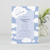 Cloud Nine 9かわいいおもしろい結婚の婚約パーティ 招待状 (スタンド正面)