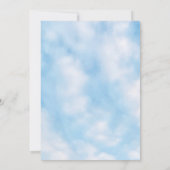 Cloud Nine 9 Sky Baby Boy Baby Shower Invitation 招待状 (裏面)