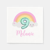 Cloud Nine 9th Birthday スタンダードカクテルナプキン (正面)