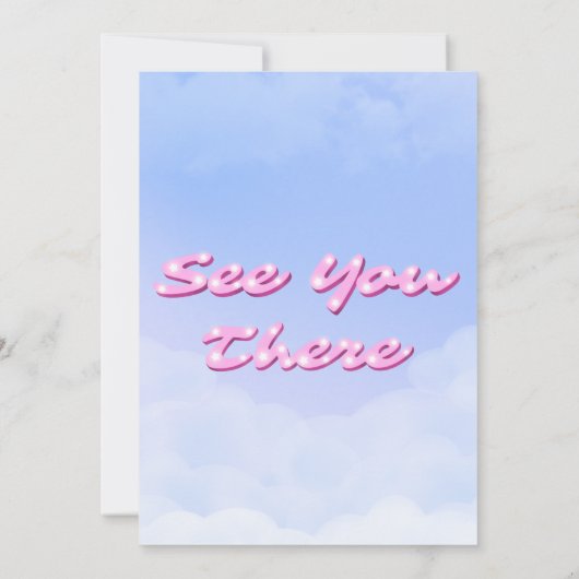 Cloud Nine - 9th Birthday Invitation 招待状 (裏面)