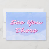 Cloud Nine - 9th Birthday with Photo 招待状 (裏面)