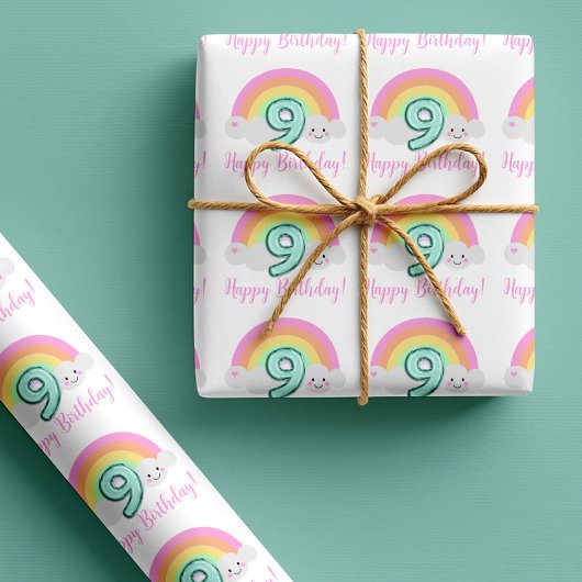 Cloud Nine 9th Birthday Wrapping Paper ラッピングペーパー
