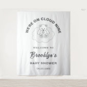 Cloud Nine Baby 男女兼用 Shower背景 タペストリー (正面)