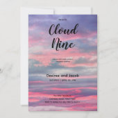 Cloud Nine Baby Boy Shower Invitations 招待状 (正面)