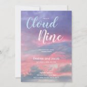Cloud Nine Baby Boy Shower Invitations 招待状 (正面)