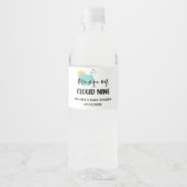 Cloud Nine Baby Shower ペットボトルラベル (正面)