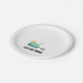 Cloud Nine Baby Shower  ペーパープレート (アングル)