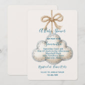 Cloud Nine Baby Shower 招待状 (正面/裏面)