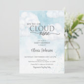 Cloud Nine Baby Shower (Boy)に参加 招待状 (スタンド正面)