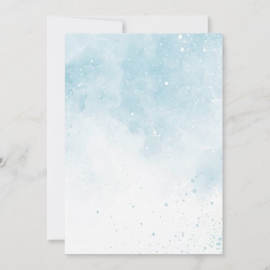 Cloud Nine Baby Shower (Boy)に参加 招待状 (裏面)