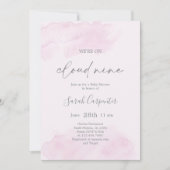 Cloud Nine Baby Shower Girlに参加 招待状 (正面)