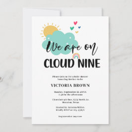 Cloud NIne Baby Shower Invitation 招待状