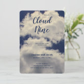 Cloud Nine Baby Shower Invitations 招待状 (スタンド正面)