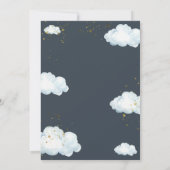 Cloud Nine Baby Shower Neutral Little Cloud 招待状 (裏面)