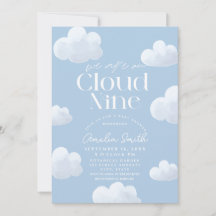 Cloud Nine Blue Cloud Baby Showerモダンに参加