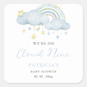 Cloud Nine Boy Baby Showerに参加 スクエアシール