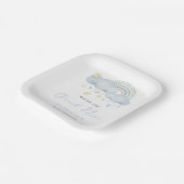 Cloud Nine Boy Baby Showerに参加 ペーパープレート (傾斜あり)