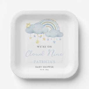 Cloud Nine Boy Baby Showerに参加 ペーパープレート
