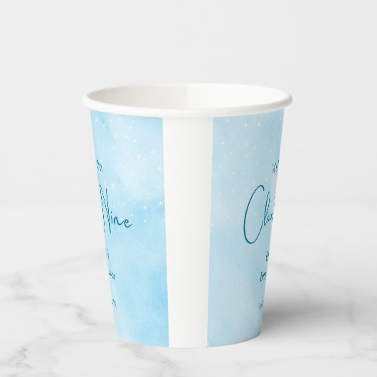 Cloud Nine Boy Baby Showerに参加 紙コップ (左)