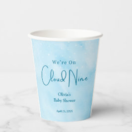 Cloud Nine Boy Baby Showerに参加 紙コップ