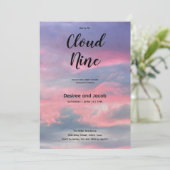 Cloud Nine Boy Baby Shower Invitations 招待状 (スタンド正面)