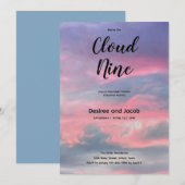 Cloud Nine Boy Baby Shower Invitations 招待状 (正面/裏面)