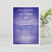 Cloud Nine Boys Girls第1回誕生日QRコード 招待状 (スタンド正面)