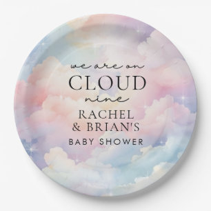 Cloud Nine Dreamy Sky Baby Showerに参加 ペーパープレート