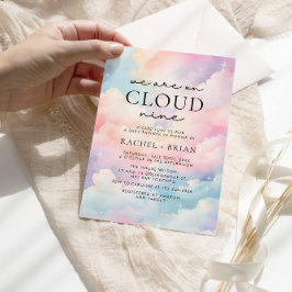 Cloud Nine Dreamy Sky Baby Showerに参加 招待状