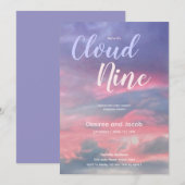Cloud Nine Gender Neutral Baby Shower Invitations 招待状 (正面/裏面)