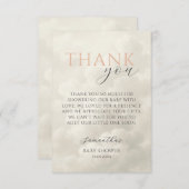 Cloud Nine Modern Baby Shower Thank You サンキューカード (正面/裏面)