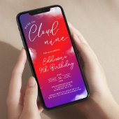 Cloud Nine Sky 9th Birthday Partyへの招待 招待状