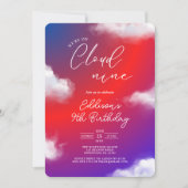 Cloud Nine Sky 9th Birthday Partyへの招待 招待状 (正面)